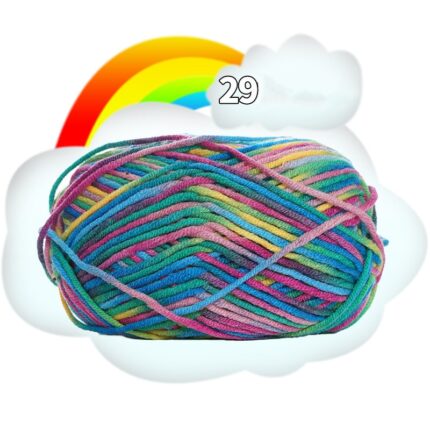 50G Dyed Colorful Milk Sweet Soft Cotton Baby Knitting Wool Yarn Thick Crochet Yarn Thread For DIY Sweater Threads For Knitting 28