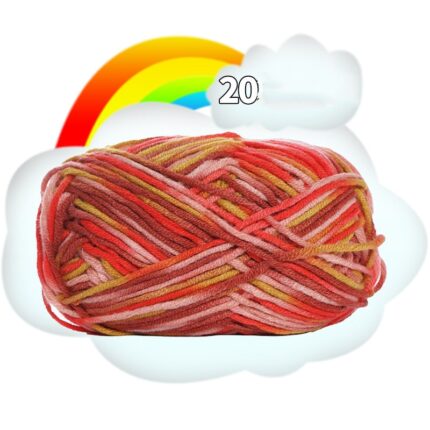 50G Dyed Colorful Milk Sweet Soft Cotton Baby Knitting Wool Yarn Thick Crochet Yarn Thread For DIY Sweater Threads For Knitting 37
