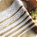 5 Meter/roll White Lace Trim Cotton Embroidered Lace Ribbon  Crochet Lace Fabric DIY Handmade Craft Clothes Sewing Accessories 1