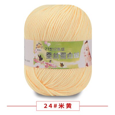 50g/PC Worsted Super Soft Baby Milk Cotton Yarn Silk Protein Wool Hand Knitting Crochet Threads 30