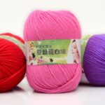 50g/PC Worsted Super Soft Baby Milk Cotton Yarn Silk Protein Wool Hand Knitting Crochet Threads 1