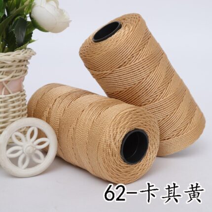 110g MultiColor Strong Braided Thread Silk Satin Nylon Cord Rope DIY Jewelry Bracelet Making Findings Beading Wire 22