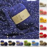 Protein Fleece Wool Yarn Dot Pettern Wool Yarn Medium Coarse Hand-Knitted Sweater Coat Line Hand Knitting Warm Baby Wool Yarn 2