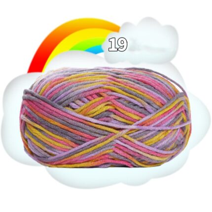 50G Dyed Colorful Milk Sweet Soft Cotton Baby Knitting Wool Yarn Thick Crochet Yarn Thread For DIY Sweater Threads For Knitting 30