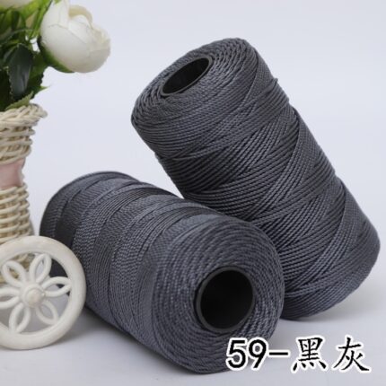110g MultiColor Strong Braided Thread Silk Satin Nylon Cord Rope DIY Jewelry Bracelet Making Findings Beading Wire 25