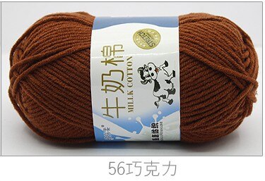 50g/set Milk Cotton Yarn Fine Quality Hand-Knitting Thread Soft Warm DIY Cotton Threads Baby Wool for Hand Knitting Crochet Yarn 56