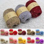 Protein Fleece Wool Yarn Dot Pettern Wool Yarn Medium Coarse Hand-Knitted Sweater Coat Line Hand Knitting Warm Baby Wool Yarn 6