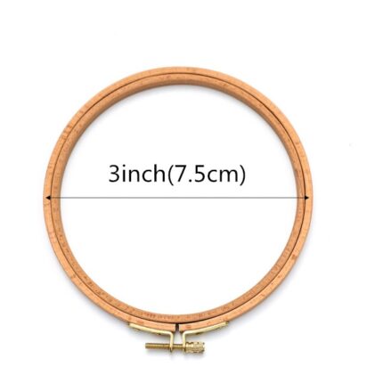 3-12 inch Wooden Bamboo Embroidery Frame Oval Embroidery Hoop Ring Cross Stitch Machine DIY Needlecraft Household Sewing Tool 7