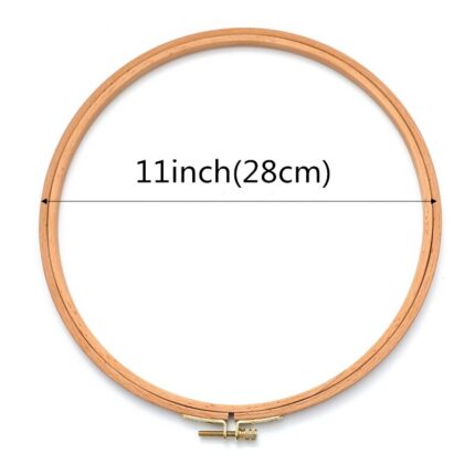 3-12 inch Wooden Bamboo Embroidery Frame Oval Embroidery Hoop Ring Cross Stitch Machine DIY Needlecraft Household Sewing Tool 14