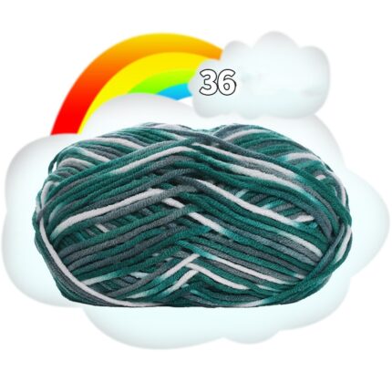 50G Dyed Colorful Milk Sweet Soft Cotton Baby Knitting Wool Yarn Thick Crochet Yarn Thread For DIY Sweater Threads For Knitting 53