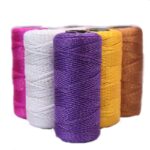 Bright Silk Twisted String Handmade Crochet DIY Hat Crochet Shoes Cushion Doll Line Medium Thickness Wool chunky yarn thick yarn 5