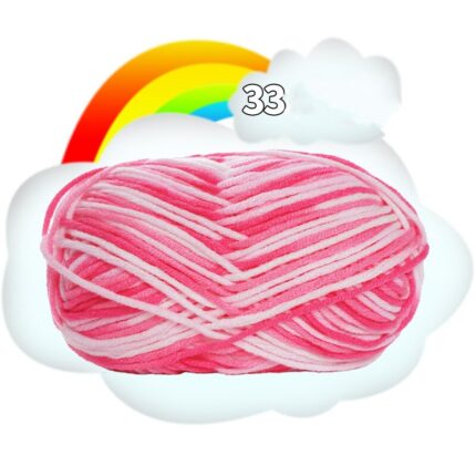 50G Dyed Colorful Milk Sweet Soft Cotton Baby Knitting Wool Yarn Thick Crochet Yarn Thread For DIY Sweater Threads For Knitting 48