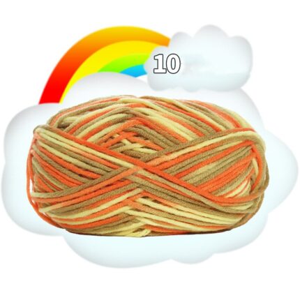 50G Dyed Colorful Milk Sweet Soft Cotton Baby Knitting Wool Yarn Thick Crochet Yarn Thread For DIY Sweater Threads For Knitting 8