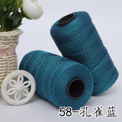 110g MultiColor Strong Braided Thread Silk Satin Nylon Cord Rope DIY Jewelry Bracelet Making Findings Beading Wire 26