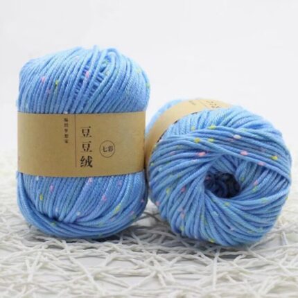 Protein Fleece Wool Yarn Dot Pettern Wool Yarn Medium Coarse Hand-Knitted Sweater Coat Line Hand Knitting Warm Baby Wool Yarn 10