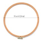 3-12 inch Wooden Bamboo Embroidery Frame Oval Embroidery Hoop Ring Cross Stitch Machine DIY Needlecraft Household Sewing Tool 6