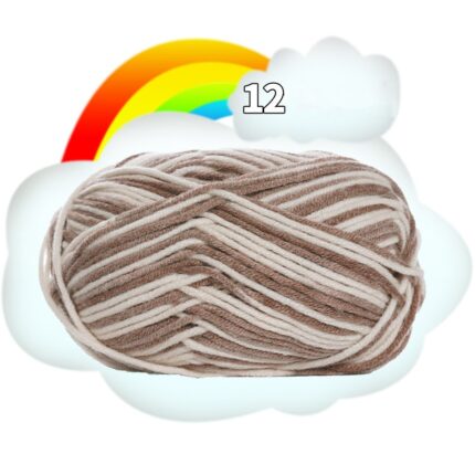 50G Dyed Colorful Milk Sweet Soft Cotton Baby Knitting Wool Yarn Thick Crochet Yarn Thread For DIY Sweater Threads For Knitting 14