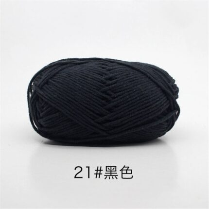 50Grams/Ball 4 Strand Milk Cotton Yarn Crochet Soft Warm Wool Hand-knitted Thread Baby Sweater Doll Scarf Supplies 63