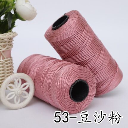 110g MultiColor Strong Braided Thread Silk Satin Nylon Cord Rope DIY Jewelry Bracelet Making Findings Beading Wire 6