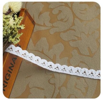 5 Meter/roll White Lace Trim Cotton Embroidered Lace Ribbon  Crochet Lace Fabric DIY Handmade Craft Clothes Sewing Accessories 7