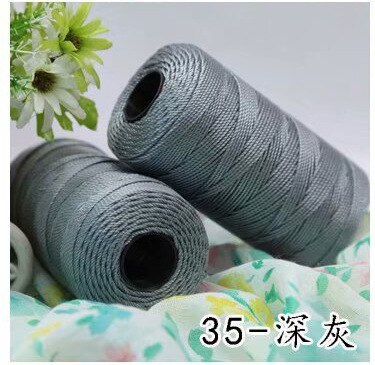 110g MultiColor Strong Braided Thread Silk Satin Nylon Cord Rope DIY Jewelry Bracelet Making Findings Beading Wire 13
