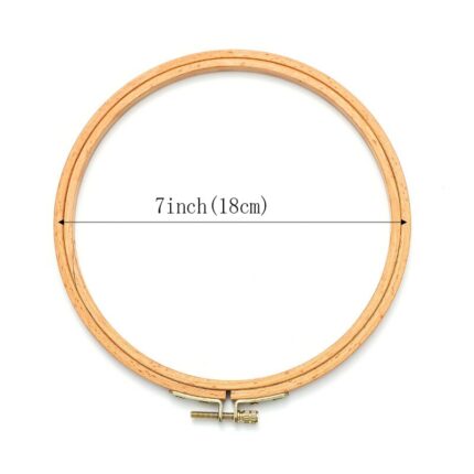 4-9 inch Wooden Bamboo Embroidery Frame Oval Embroidery Hoop Ring Cross Stitch Machine DIY Needlecraft Household Sewing Tool 8