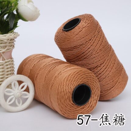 110g MultiColor Strong Braided Thread Silk Satin Nylon Cord Rope DIY Jewelry Bracelet Making Findings Beading Wire 27