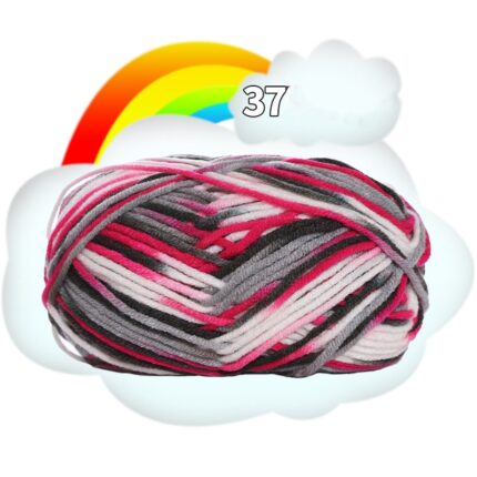 50G Dyed Colorful Milk Sweet Soft Cotton Baby Knitting Wool Yarn Thick Crochet Yarn Thread For DIY Sweater Threads For Knitting 52