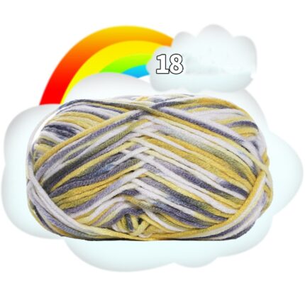 50G Dyed Colorful Milk Sweet Soft Cotton Baby Knitting Wool Yarn Thick Crochet Yarn Thread For DIY Sweater Threads For Knitting 31
