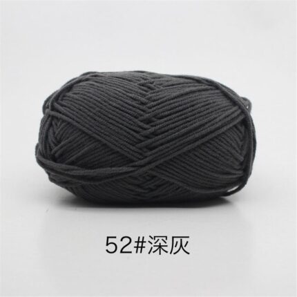 50Grams/Ball 4 Strand Milk Cotton Yarn Crochet Soft Warm Wool Hand-knitted Thread Baby Sweater Doll Scarf Supplies 29