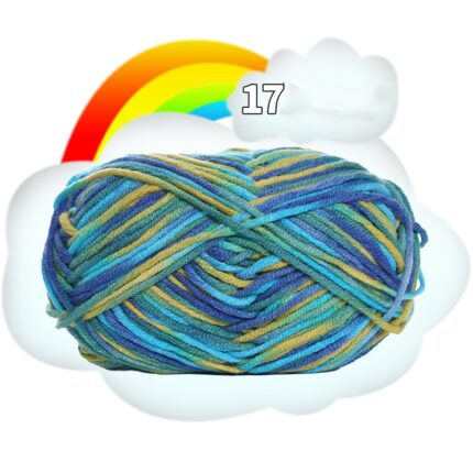 50G Dyed Colorful Milk Sweet Soft Cotton Baby Knitting Wool Yarn Thick Crochet Yarn Thread For DIY Sweater Threads For Knitting 32