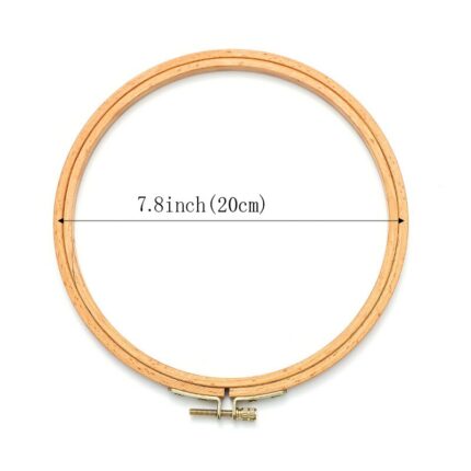 4-9 inch Wooden Bamboo Embroidery Frame Oval Embroidery Hoop Ring Cross Stitch Machine DIY Needlecraft Household Sewing Tool 7