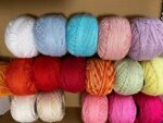 50 Color Available ,No.3 Lace Wool, 100% cotton Yarn for crochet kits, Amigurumi, DIY crochet mat, cushion case Crochet 5