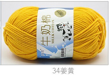 50g/set Milk Cotton Yarn Fine Quality Hand-Knitting Thread Soft Warm DIY Cotton Threads Baby Wool for Hand Knitting Crochet Yarn 42