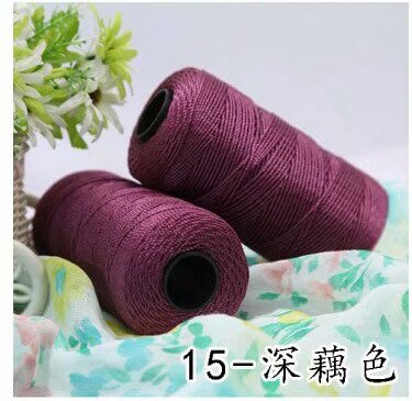 110g MultiColor Strong Braided Thread Silk Satin Nylon Cord Rope DIY Jewelry Bracelet Making Findings Beading Wire 52
