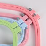 Plastic DIY Embroidery Hoops Square Shape Cross Stitch Hoops Frame Ring Household Craft Embroidery Set Sewing Accessories 5 Size 4