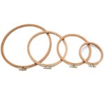 3-12 inch Wooden Bamboo Embroidery Frame Oval Embroidery Hoop Ring Cross Stitch Machine DIY Needlecraft Household Sewing Tool 3