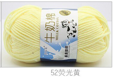 50g/set Milk Cotton Yarn Fine Quality Hand-Knitting Thread Soft Warm DIY Cotton Threads Baby Wool for Hand Knitting Crochet Yarn 60