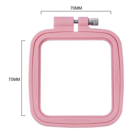 Plastic DIY Embroidery Hoops Square Shape Cross Stitch Hoops Frame Ring Household Craft Embroidery Set Sewing Accessories 5 Size 18