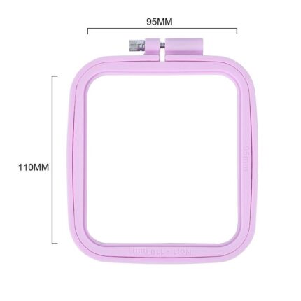 Plastic DIY Embroidery Hoops Square Shape Cross Stitch Hoops Frame Ring Household Craft Embroidery Set Sewing Accessories 5 Size 13