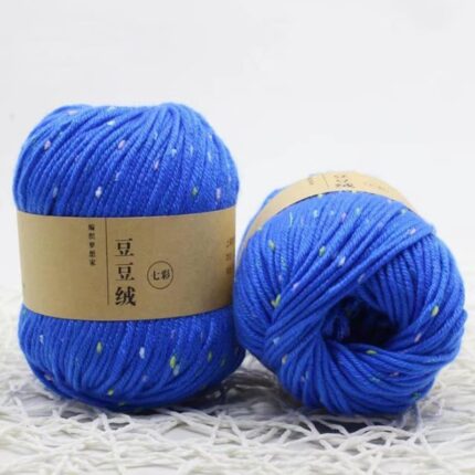 Protein Fleece Wool Yarn Dot Pettern Wool Yarn Medium Coarse Hand-Knitted Sweater Coat Line Hand Knitting Warm Baby Wool Yarn 21
