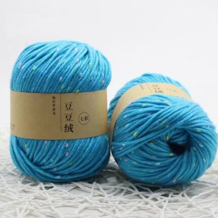 Protein Fleece Wool Yarn Dot Pettern Wool Yarn Medium Coarse Hand-Knitted Sweater Coat Line Hand Knitting Warm Baby Wool Yarn 26