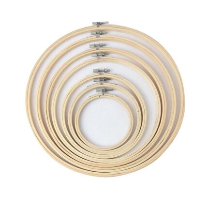 8-18CM Bamboo Frame Embroidery Hoop Ring DIY Needlecraft Cross Stitch Machine Round Loop Hand Household Sewing Tools Supplies 2