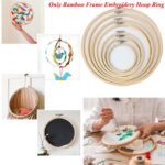 8-18CM Bamboo Frame Embroidery Hoop Ring DIY Needlecraft Cross Stitch Machine Round Loop Hand Household Sewing Tools Supplies 3