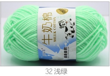 50g/set Milk Cotton Yarn Fine Quality Hand-Knitting Thread Soft Warm DIY Cotton Threads Baby Wool for Hand Knitting Crochet Yarn 44