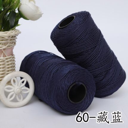 110g MultiColor Strong Braided Thread Silk Satin Nylon Cord Rope DIY Jewelry Bracelet Making Findings Beading Wire 24