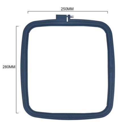 Plastic DIY Embroidery Hoops Square Shape Cross Stitch Hoops Frame Ring Household Craft Embroidery Set Sewing Accessories 5 Size 12