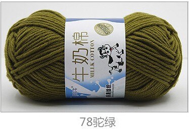 50g/set Milk Cotton Yarn Fine Quality Hand-Knitting Thread Soft Warm DIY Cotton Threads Baby Wool for Hand Knitting Crochet Yarn 82