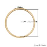 8-18CM Bamboo Frame Embroidery Hoop Ring DIY Needlecraft Cross Stitch Machine Round Loop Hand Household Sewing Tools Supplies 5