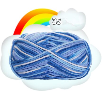 50G Dyed Colorful Milk Sweet Soft Cotton Baby Knitting Wool Yarn Thick Crochet Yarn Thread For DIY Sweater Threads For Knitting 46